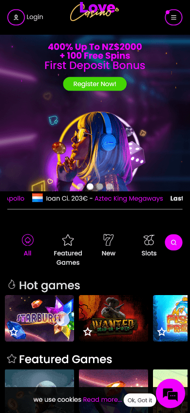 Love Casino Mobile screenshot